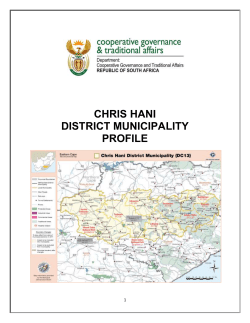 Chris Hani - Department of Agriculture, Forestry and Fisheries