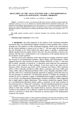 Regularity of the value function of a two