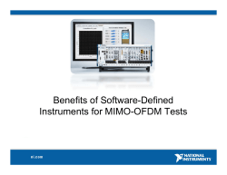 Benefits of Software-Defined Instruments for MIMO