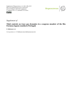 Supplement of Tidal controls on trace gas dynamics in a seagrass