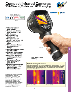 Compact Infrared Cameras With Thermal, Visible, and MSX Imaging