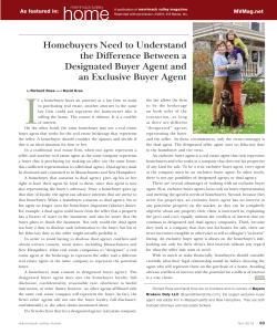 exclusive buyer agent and a designated buyer agent