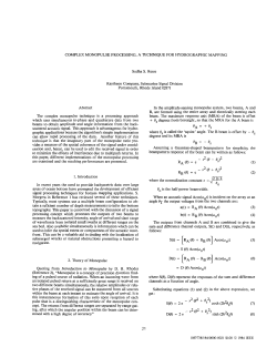 COMPLEX MONOPULSE PROCESSING, A TECHNIQUE FOR