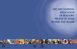 the 2005 national association of realtors® profile of home buyers