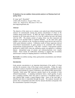 Evaluation of an On-Combine Wheat Protein Analyzer