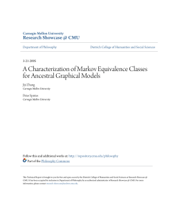 Equivalence Classes for Ancestral