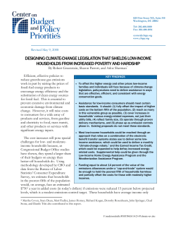 designing climate-change legislation that shields low