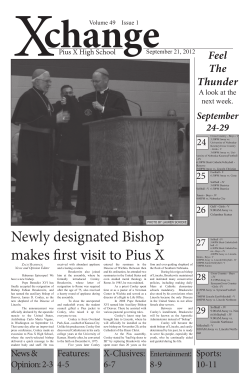 Newly designated Bishop makes first visit to Pius X
