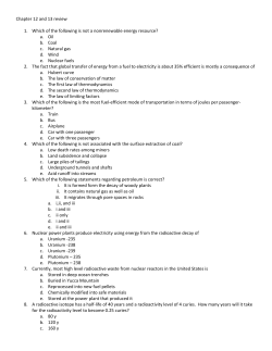 Chapter 12 and 13 review Which of the following is not a