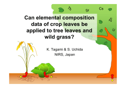 Can elemental composition data of crop leaves be applied to tree