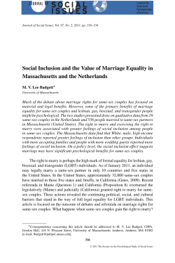 Social Inclusion and the Value of Marriage