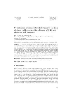 Contribution of backscattered electrons to the total electron yield