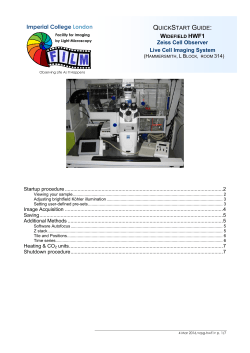 HWF1 Zeiss Cell Observer - Imperial College London