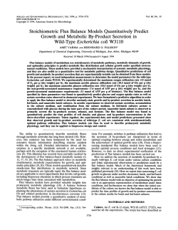 Stoichiometric Flux Balance Models Quantitatively Predict Growth