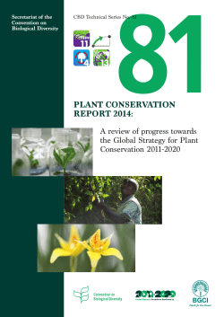 Plant Conservation Report 2014