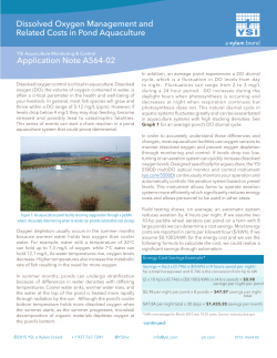Dissolved Oxygen Management and Related Costs in Pond