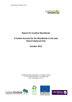 A Carbon Account for the Woodlands in the Lake District National Park