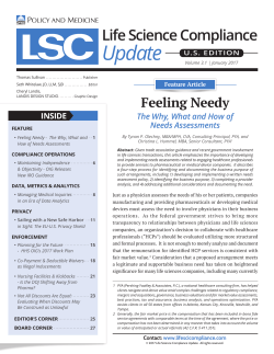 Life Science Compliance Update