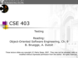 Testing