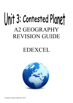 a2 geography revision guide edexcel