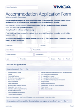 Accommodation Application Form.indd