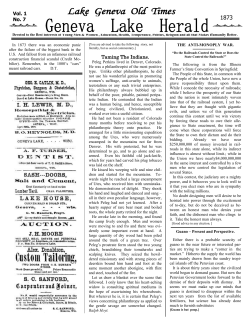 1873 - Lake Geneva Historic Preservation Commission