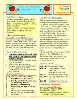 How to Help at Home - Ann Arbor Public Schools