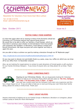 3.00pm - Home-Start West Lothian