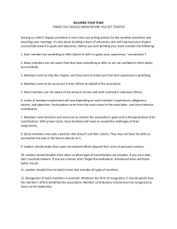 BUILDING YOUR TEAM THINGS YOU SHOULD KNOW BEFORE