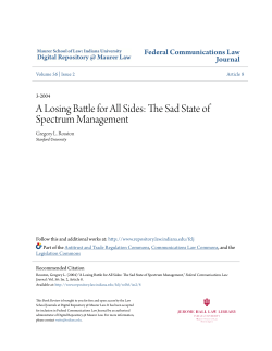 The Sad State of Spectrum Management