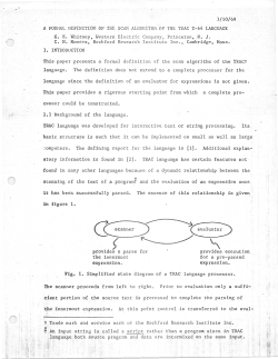 A Formal Definition of the Scan Algorithm of the TRAC T