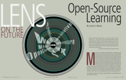 Lens on the Future: Open-Source Learning