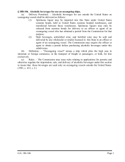 G.S. 18b-106 Page 1 &sect; 18B-106. Alcoholic beverages for use on