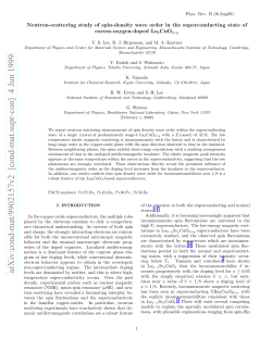 Neutron Scattering Study of Spin Density Wave Order in the
