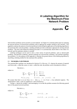 A Labeling Algorithm for the Maximum