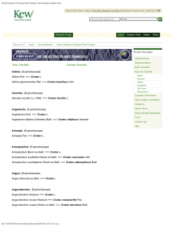 World Checklist of Selected Plant Families: Royal Botanic Gardens