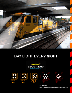 Geovision LED work lights