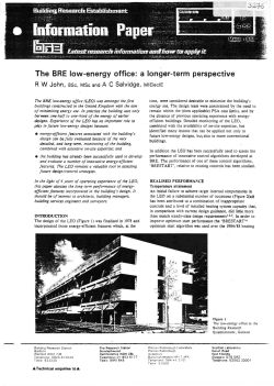 The BRE low-energy office: a longer
