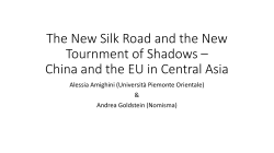 The New Silk Road and the New Great Game &ndash; China and the EU in