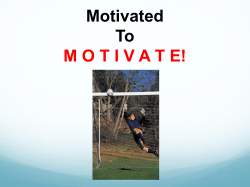 Motivated to Motivate (Jeff Perkins)