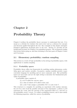Probability Theory - Rutgers Math Department