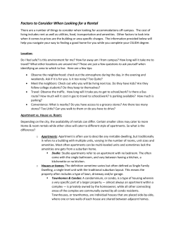 Factors to Consider When Looking for a Rental