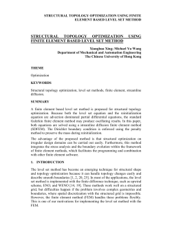 structural topology optimization using finite element based level set