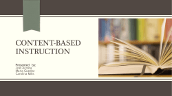 Content-based instruction (CBI)