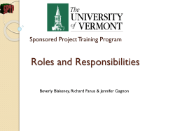 Roles and Responsibilites Power