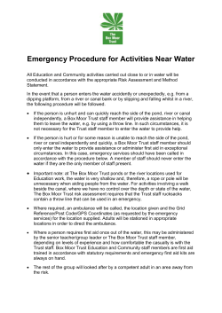 Emergency Procedure &ndash; Activities Near Water.doc