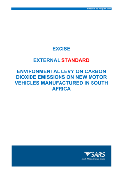 Environmental Levy on Carbon Dioxide Emissions on new Motor