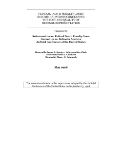 Federal Death Penalty Cases
