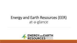Energy and Earth Resources (EER) at-a-glance