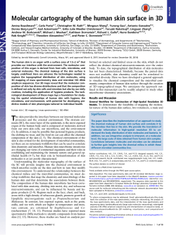 Molecular cartography of the human skin surface in
